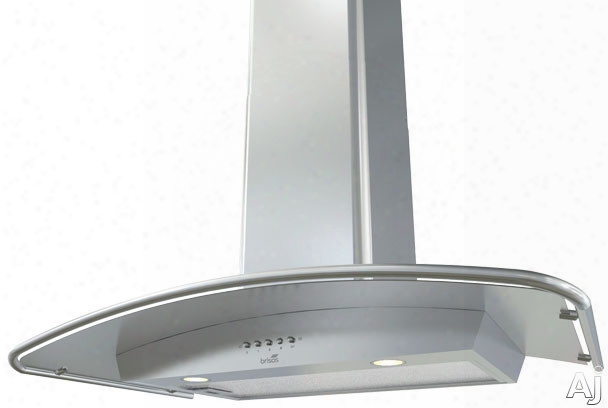 Zephyr Brisas Series Bmie36 36 Inch Wall-mount Chimney Range Hood With Internal Blower, 3 Speed Levels, Halogen Lighting, Push Button Controls And Stainless Steel Canopy