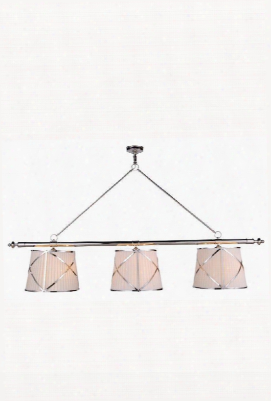 1408g75pn 1408 Fairmount Collection Pendant Lamp L: 75 W: 15 H: 42.5 Lt: 6 Polished Nickel