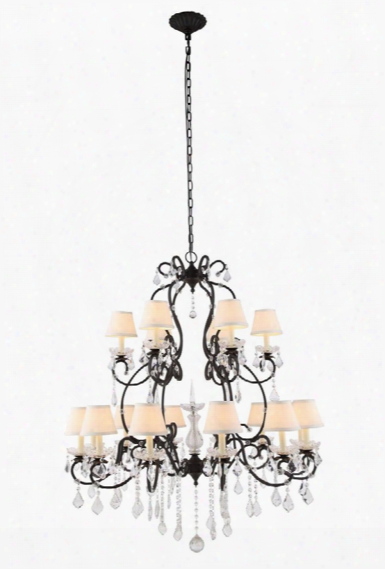 1471g44vb 1471 Diana Collection Chandelier D: 44 H: 55 Lt: 24 Vintage Bronze