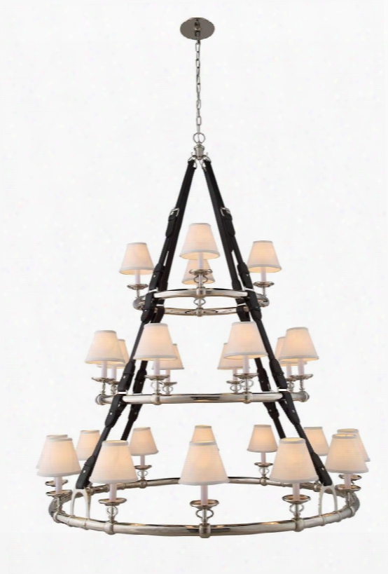 1473g52pn 1473 Cascade Collection Pendant Lamp D: 52 H: 61 Lt: 24 Polished Nickel