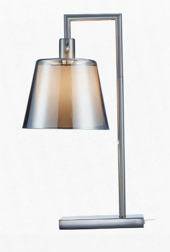 1513-22 Prescott Table Lamp Brushed Steel