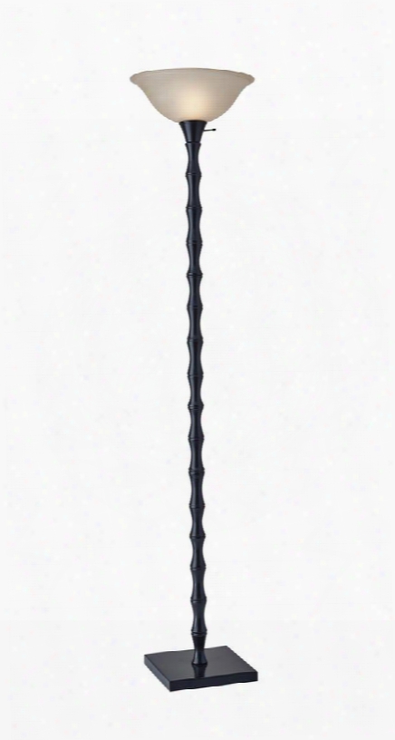 1521-01 Stratton Tall Floor Lamp Painted Black