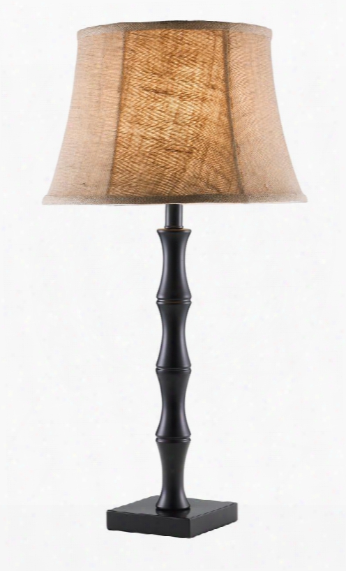 1522-01 Stratton Table Lamp Painted Black Metal