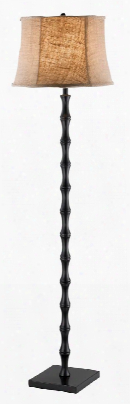 1523-01 Stratton Floor Lamp Painted Black Metal