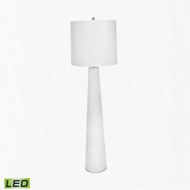 202-led White Obelisk Led Floor Lamp With Night Light White