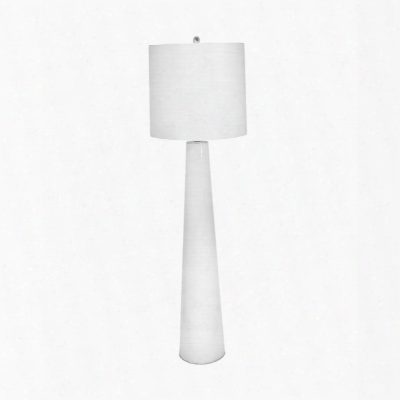 202 White Obelisk Floor Lamp With Night Light White