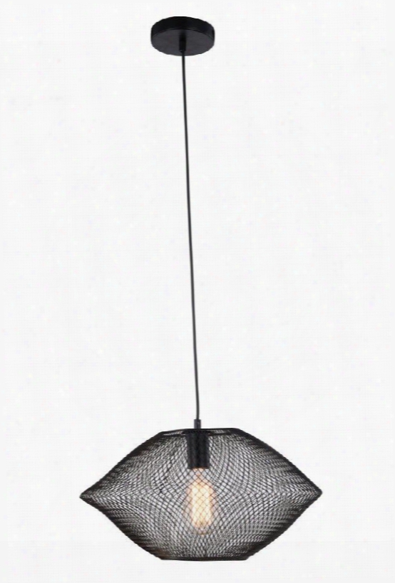 2110d18bk Brighton Collection Pendant Lamp D:17.5 H:10 Lt:1 Black