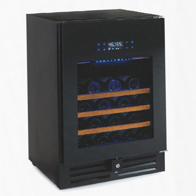 236034603 N'finity Pro Hdx Dual Zone Wine Cellar With 46 Bottle Capacity Multi Color Led Lighting Telescopic Shelving Touchscreen Controls And Charcoal