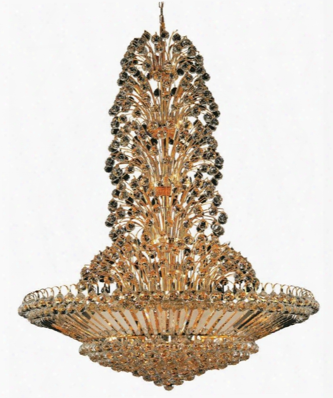 2908g48g/ss 2908 Sirius Collection Large Hanging Fixture D48in H60in Lt: 43 Gold Finish (swarovski Strass/elements