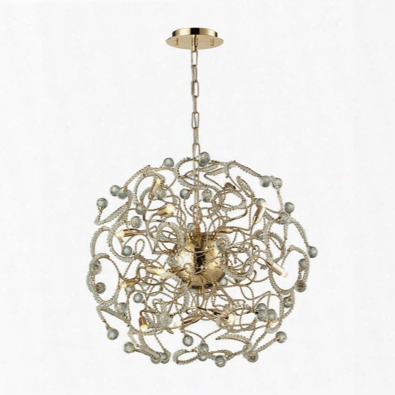 31547/16zebula 16 Light Chandelier In Polished