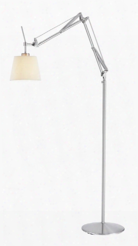 3156-22 Architect Floor Lamp Brushed Steel