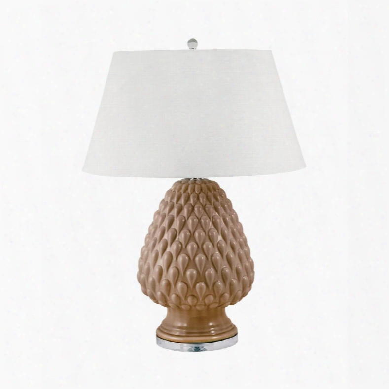 325c Raindrop Ceramic Table Lamp In Cream