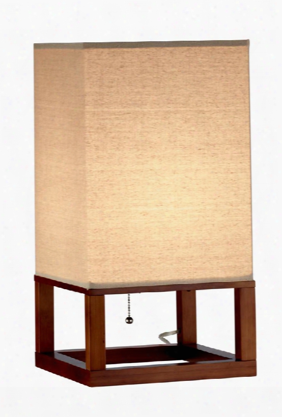 3316-15 Crowley Table Lantern Solid Bamboo