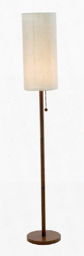 3338-15 Hamptons Floor Lamp Walnut Wood