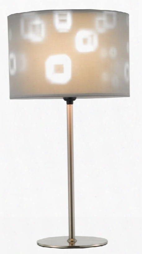 345-22 Mystic Table Lamp  Brushed Steel