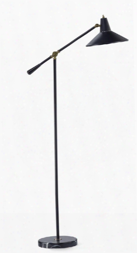 3682-01 Nelson Floor Lamp Black