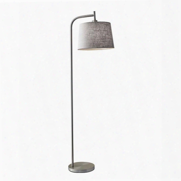 4071-22 Blake Floor Lamp Brushed Steel