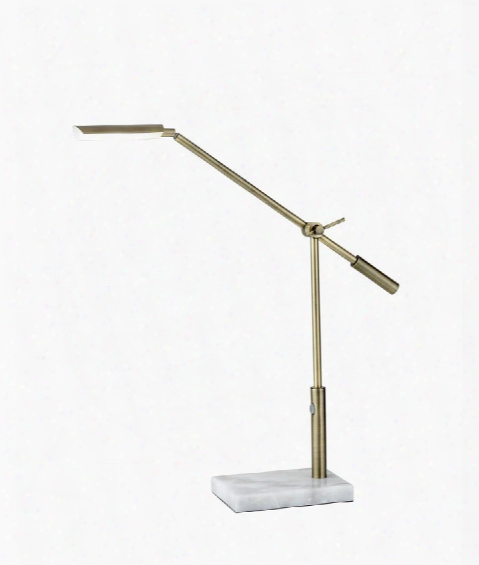 4128-21 Vera Led Desk Lamp Antique Brass