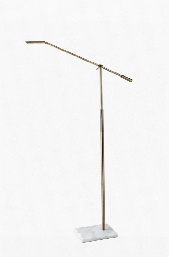 4129-21 Veera Led Floor Lamp Antique Brass