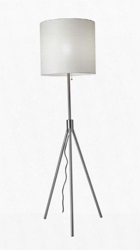 4560-22 Trey Floor Lamp Brushed Steel