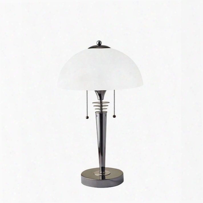 5119-01 Metropolis Table Lamp B Lack Nickel