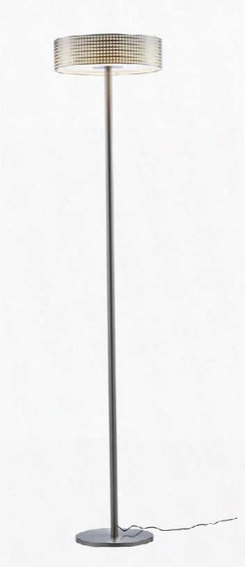 5164-22 Wilshire Led Floor Lamp Brushed Steel