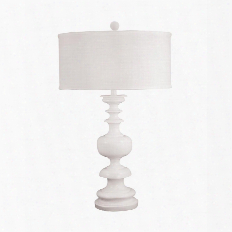 550 White Gloss Urn Table Lamp Gloss