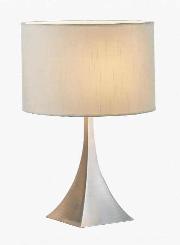 6363-22 Luxor Table Lamp Brushed Steel