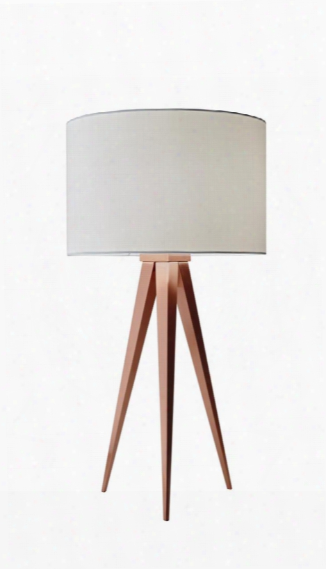 6423-20 Director Table Lamp Brushed Copper