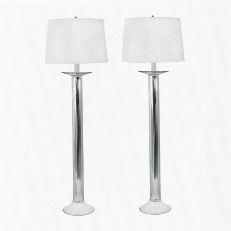 707/s2 Mercury Glass Candlestick Table