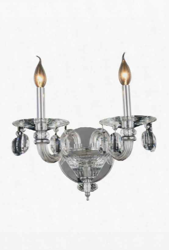 7870w15c/rc Augusta Collection Wall Sconce W:15 H:10 E:14 Lt:2 Chrome