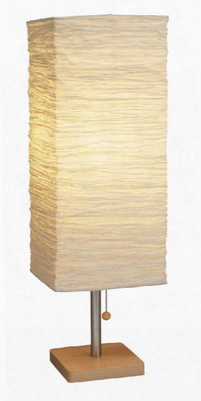 8021_12 Dune Table Lamp Natural Wood/steel Accents