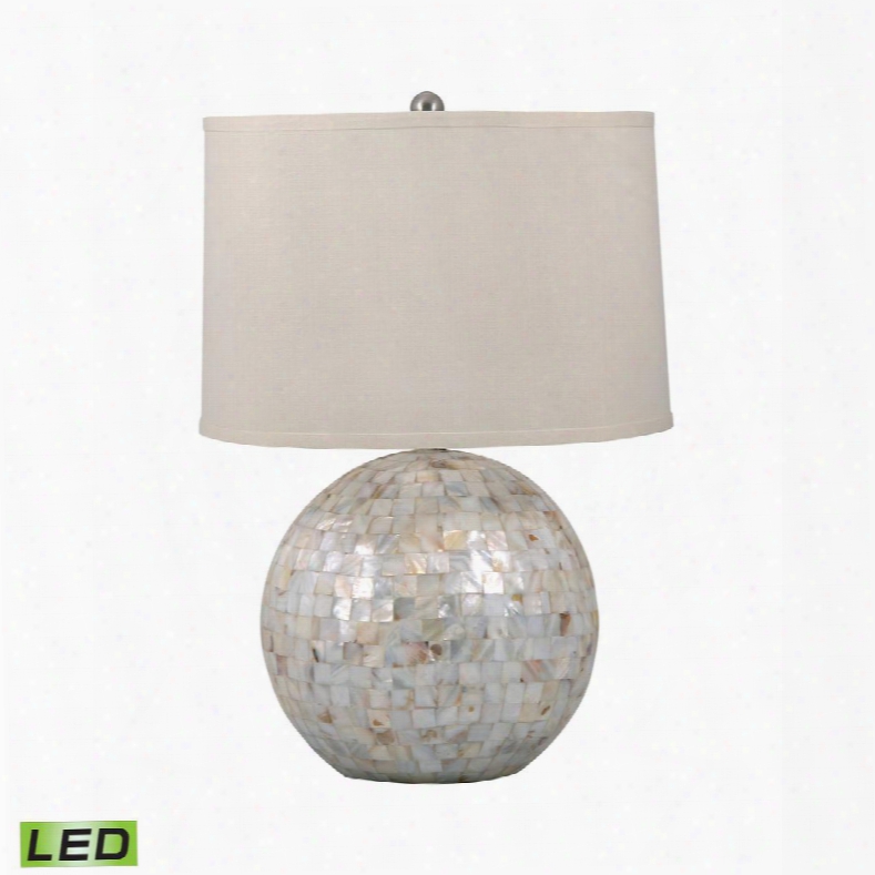 810-led Mother Of Pearl Orb Led Table