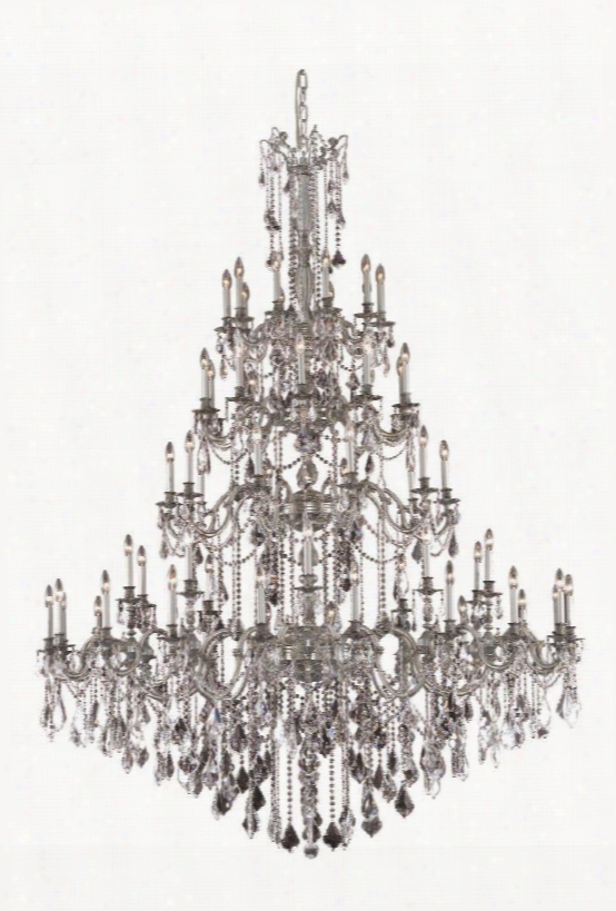 9260g72pw/ss 9260 Rosalia Collection Large Hanging Fixture D72in H96in L60 Pewter Finish (swarovski Strass/elements