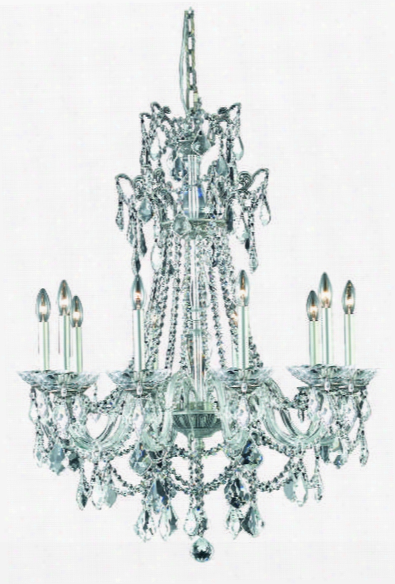 9810d30pw/ss 9810 Imperial Collection Hanging Fixture D30in H40i Lt: 10 Pewter Finish (swarovski Elements Crystal