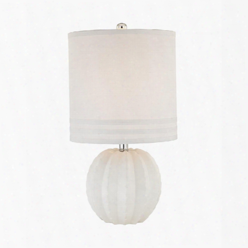 D2908 Seychelles 1 Light Table Lamp In White