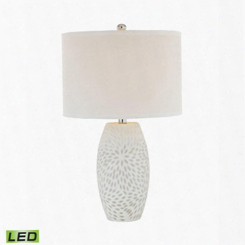 D2910-led Farrah 1 Light Led Table Lamp In White