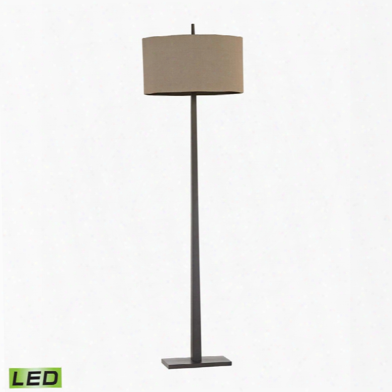 D2915-led Wheatstone 1 Light Led Floor Lamp In Bronze