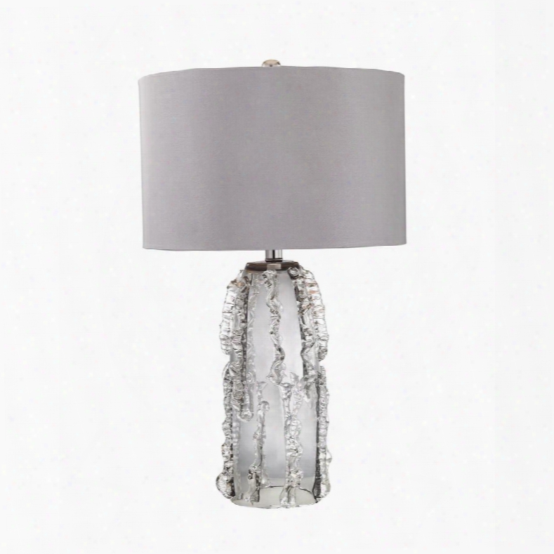 D2917 Palais 1 Light Table Lamp In Grey Smoke