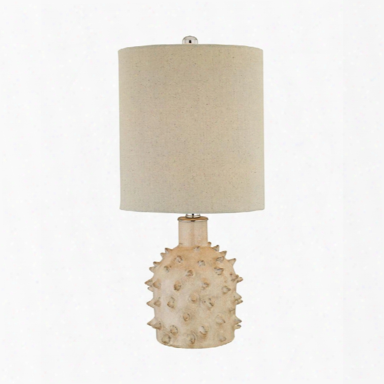 D2918 Kankada 1 Light Table Lamp In Cumberland Cream Crackle