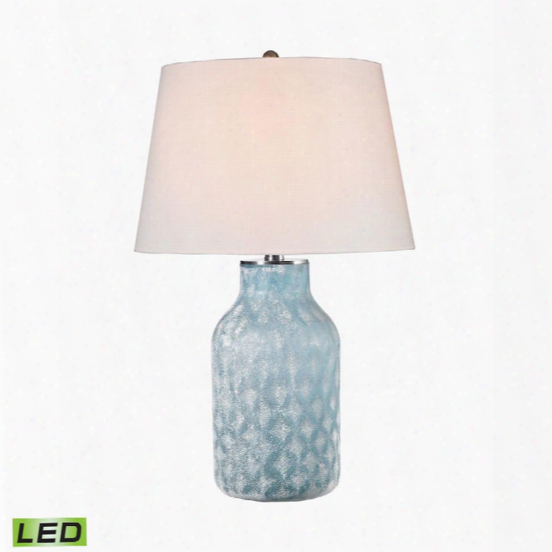 D2922-led Sophie 1 Light Led Table Lamp In Santa Monica Blue