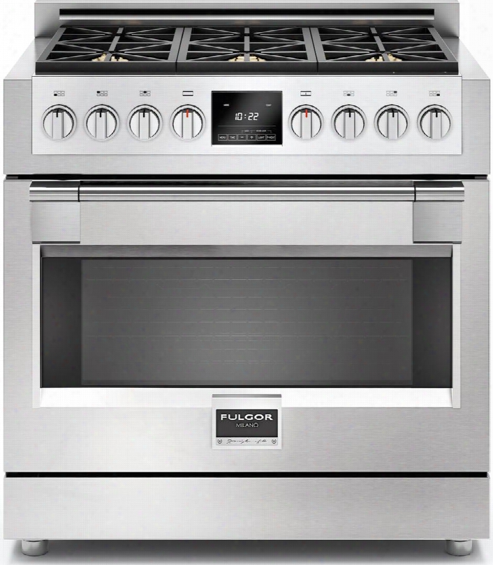 F6pdf366s1 36" 600 Series Star K Sofia Freestanding Dual Fuel Range With True Convection Oven 3 Halogen Lighting Electronic Ignition And Re-ignition And