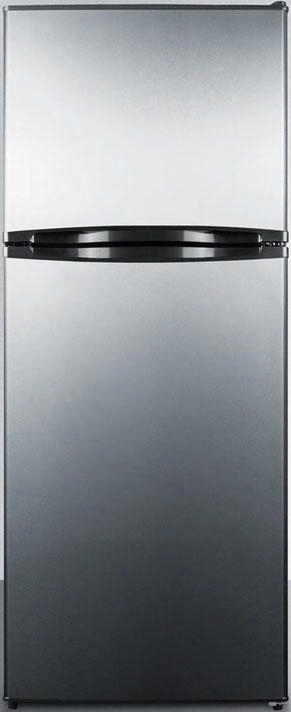 Ff1376ss 24" Top Freezer Refrigerator With 11.5 Cu. Ft. Capacity Interior Lighting Adjustable Glass Shelves Crisper And Frost-free Defrost In Stainless