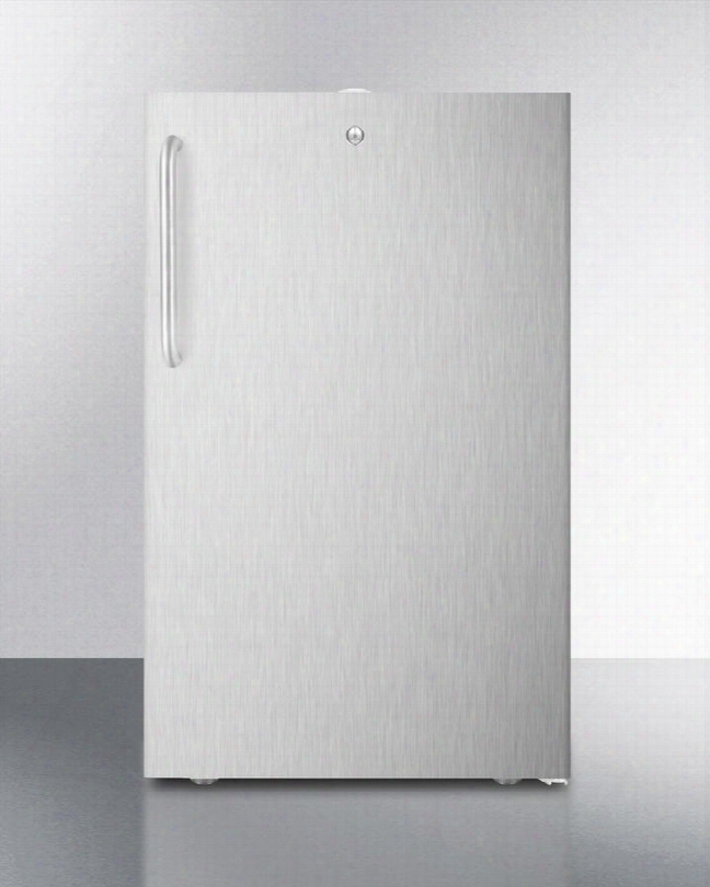 Ff521bl7css Commercially Listed 20" Wide Built-in Undercounter All Refrigerator With 4.1 Cu. Ft. Capacity Factory Installed Lock Automatic Defrost