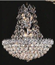 Firework Collection 99005d28c 28" Wide Chandelier In Chrome