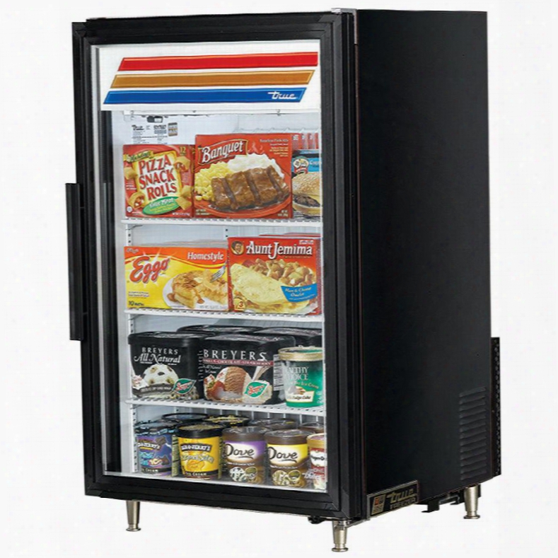 Gdm-7f-ld Counter-top Freezer Merchandiser With 7 Cu. Ft. Capacity Led Lighting And Thermal Insulated Glass Swing-door In