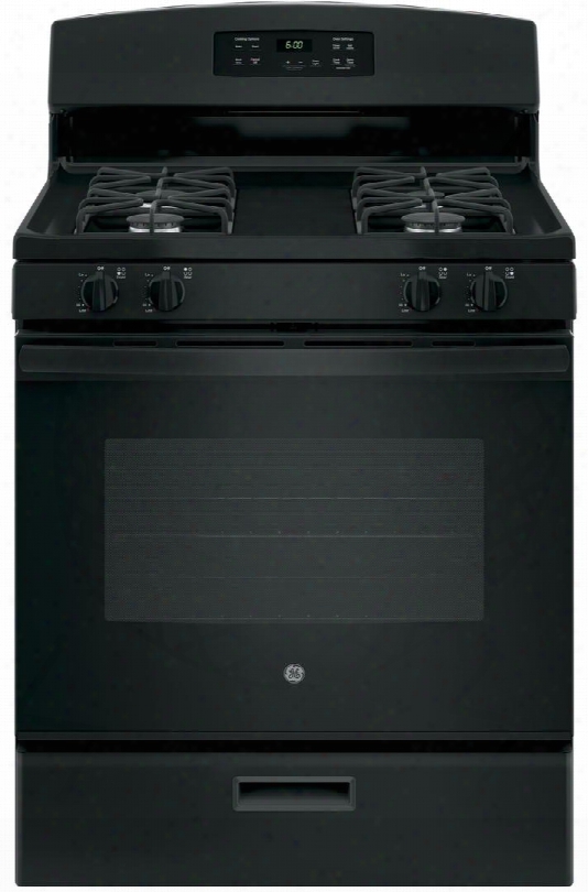 Jgbs60dekbb 30" Freestanding Gas Range With 4.8 Cu. Ft. Oven Capacity 4 Sealed Cooktop Burnersflexible Broiling Precise Simmer Burner Sabbatn Mode And