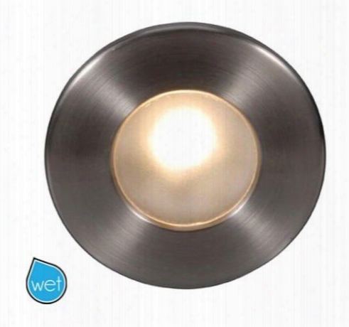 Ledme Wlled310blbn Step And Wall Light With Blue (450nm) Light Color And Die-cast Aluminum Construction In Brushed