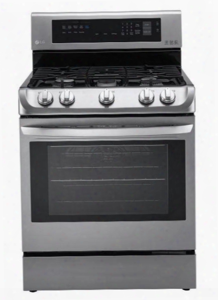 Lrg4111st 30" Freestanding Gas Ange Oven With 6.3 Cu. Ft. Capacity Probake Convection 5 Sealed Burners Easyclean Technology Nd Door Lock: Stainless