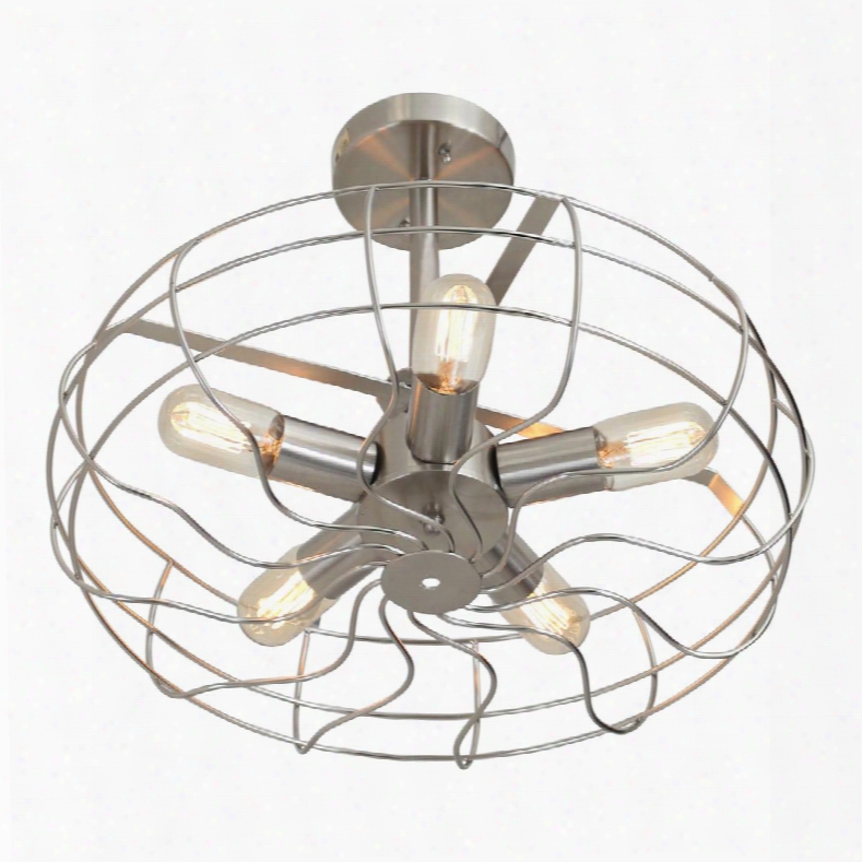 Ls-l-oscclg Ni Ozzy Vintage Industrial Ceiling Fan In Satin